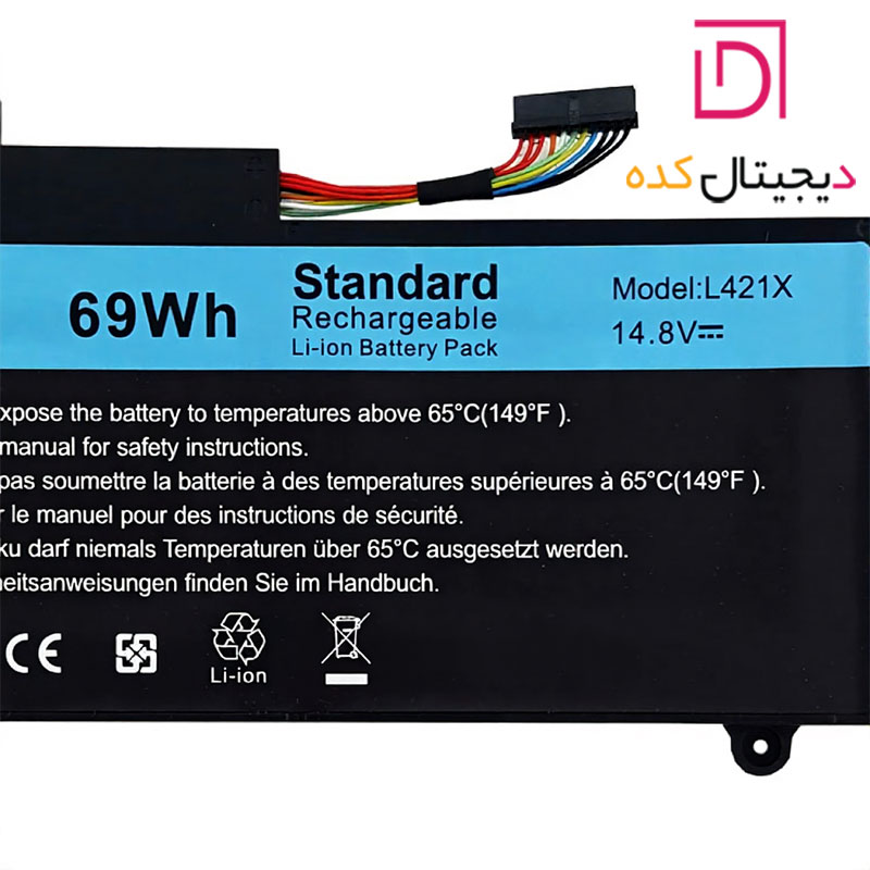 باتری لپ تاپ دل Laptop Dell XPS L421X | برند Gimo Plus | ظرفیت 4520 | 69 وات | L421X — تصویر ۳