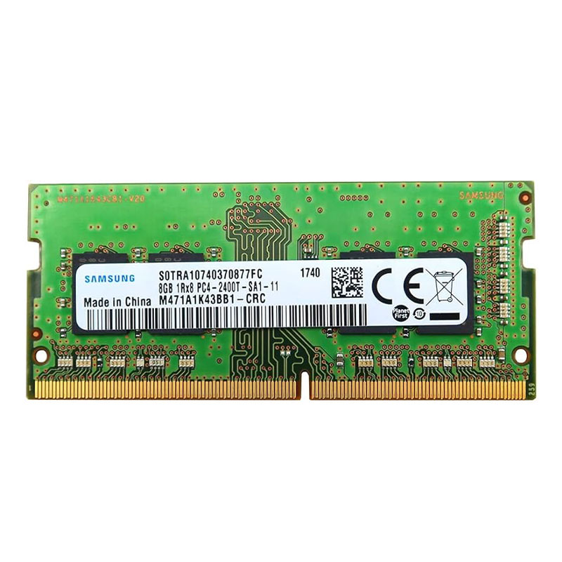 رم لپ تاپ 8GB مدل Samsung نوع DDR4 فرکانس 2400Mhz تایمینگ CL17