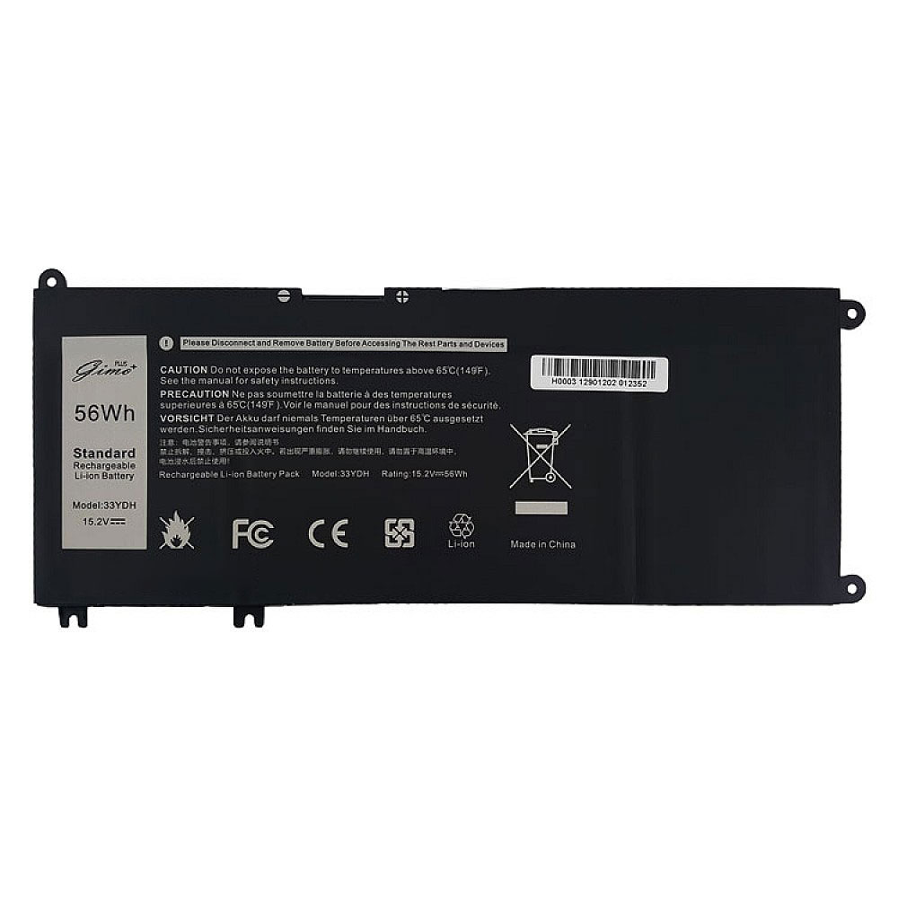 باتری لپ تاپ دل Inspiron 15 7577-7773_33YDH Gimo Plus مشکی داخلی – 56 وات ساعت