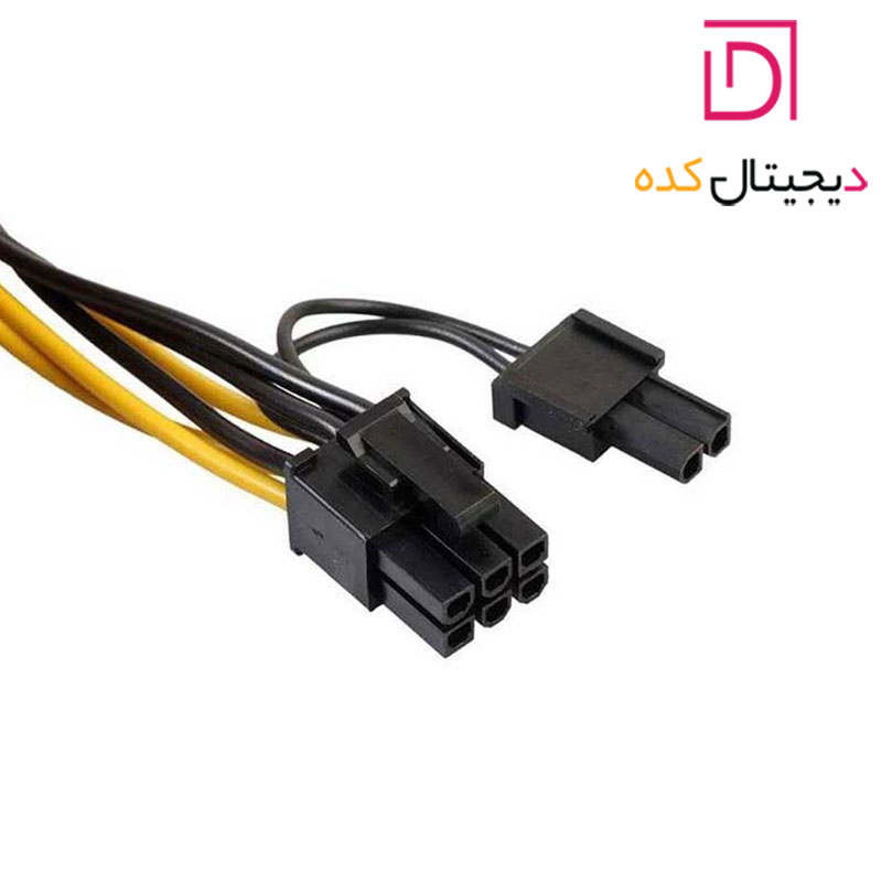 کابل ۶ پین مادگی گرافیک به دو نری ۶+۲ گرافیک — تصویر ۴