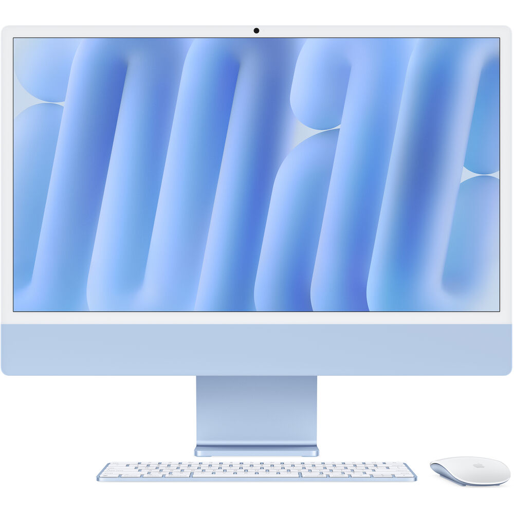 آی‎ مک 24 اینچ M4 پردازنده 10core – 10core حافظه رم 16 گیگابایت ظرفیت 512 گیگابایت SSD آبی MWV33 — تصویر ۲
