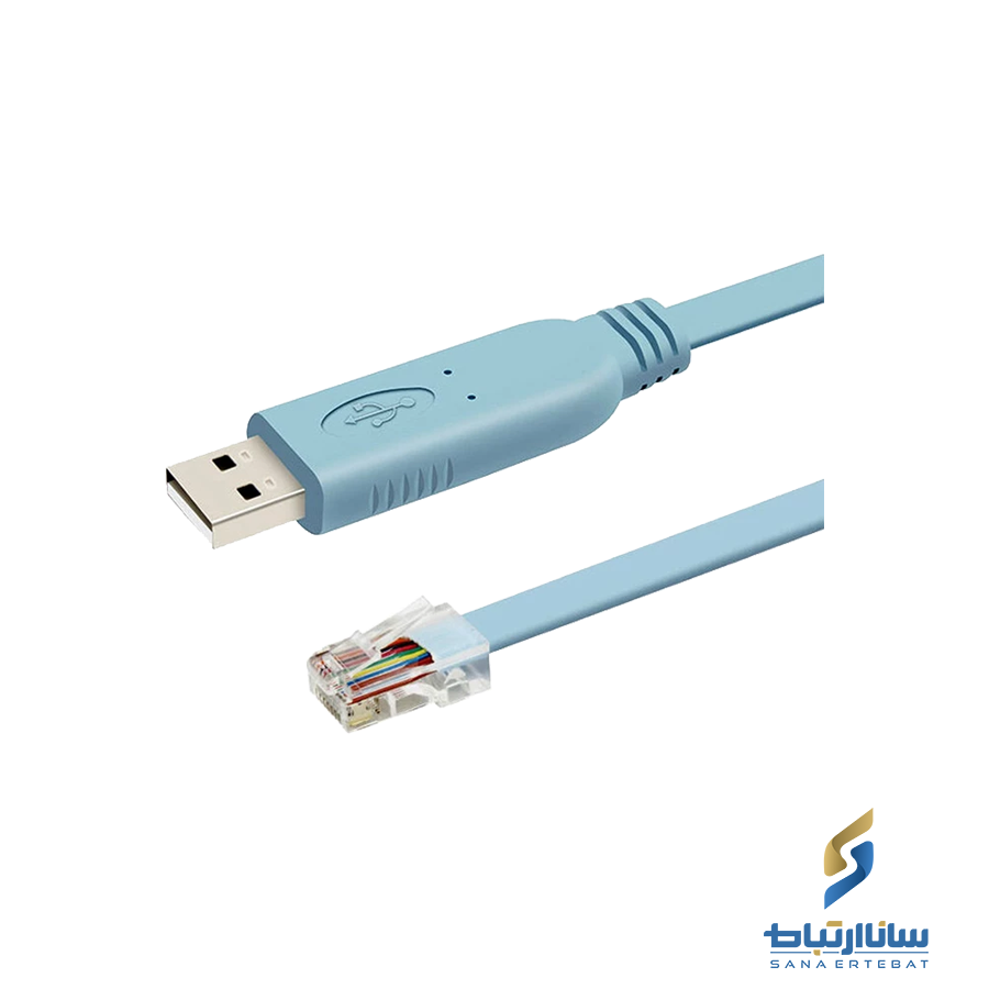 کابل کنسول RJ45 به USB مدل ای نت طول 1.5 متر — تصویر ۴
