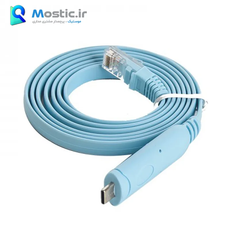 کابل کنسول RJ45 به USB مدل ای نت طول 1.5 متر — تصویر ۶