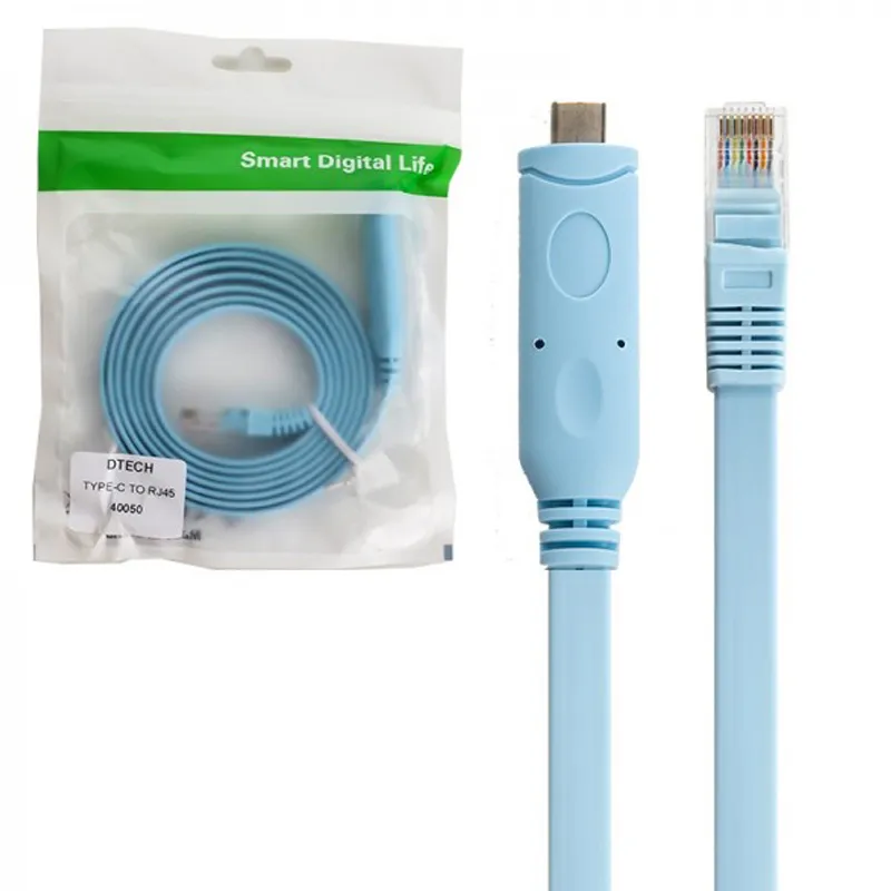 کابل کنسول RJ45 به USB مدل ای نت طول 1.5 متر — تصویر ۵