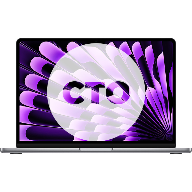 مک بوک ایر 13.6 اینچ 2024 سری M3 کاستوم پردازنده 8core – 10core حافظه رم 24 گیگابایت هارد 256 گیگابایت خاکستری Z1B600181 — تصویر ۲