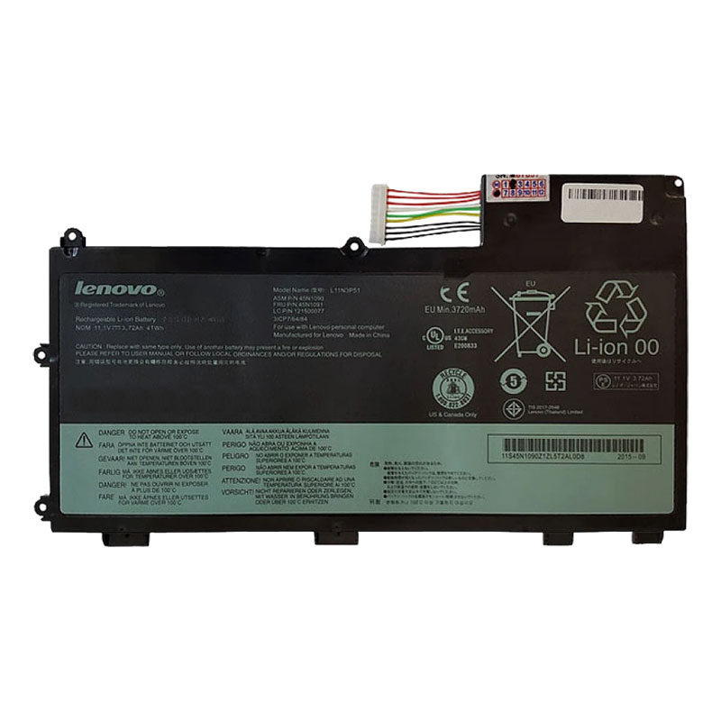 باتری لپ تاپ لنوو ThinkPad T430U داخلی – اورجینال | برند Lenovo | ظرفیت 3720 | 41 وات | 11.1 ولت