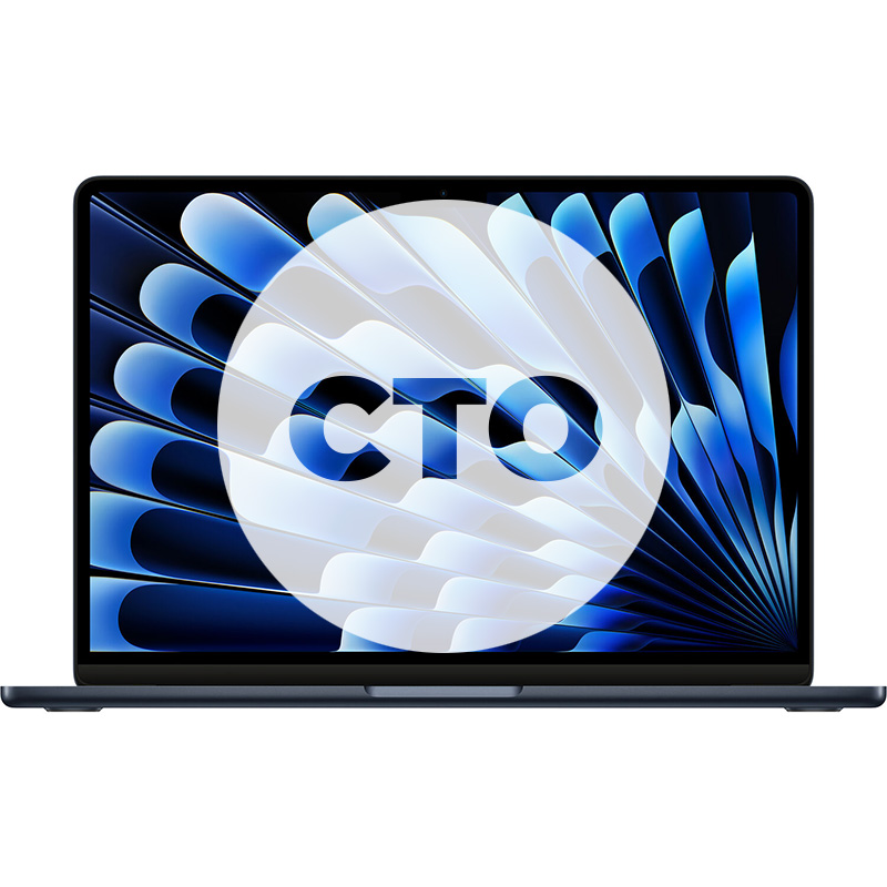 مک بوک ایر 13.6 اینچ 2024 سری M3 کاستوم پردازنده 8core – 10core حافظه رم 8 گیگابایت هارد 256 گیگابایت میدنایت Z1BC000B1 — تصویر ۲