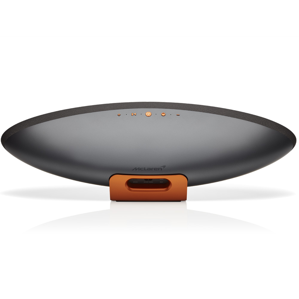 اسپیکر باورز اند ویلکینز Bowers & Wilkins مدل Zeppelin McLaren Edition رنگ Galvanic Grey & Papaya Orange — تصویر ۴