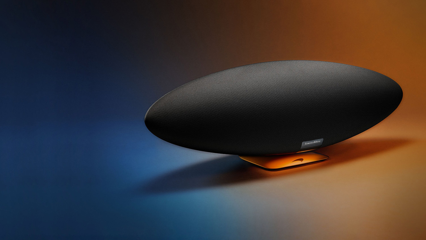 اسپیکر باورز اند ویلکینز Bowers & Wilkins مدل Zeppelin McLaren Edition رنگ Galvanic Grey & Papaya Orange — تصویر ۶