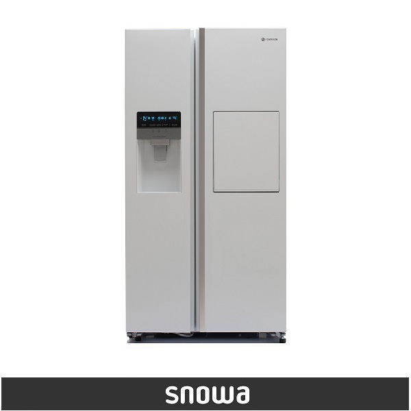 یخچال فریزر ساید بای ساید اسنوا مدل آدینا S2DI-S110-S استیل — تصویر ۳