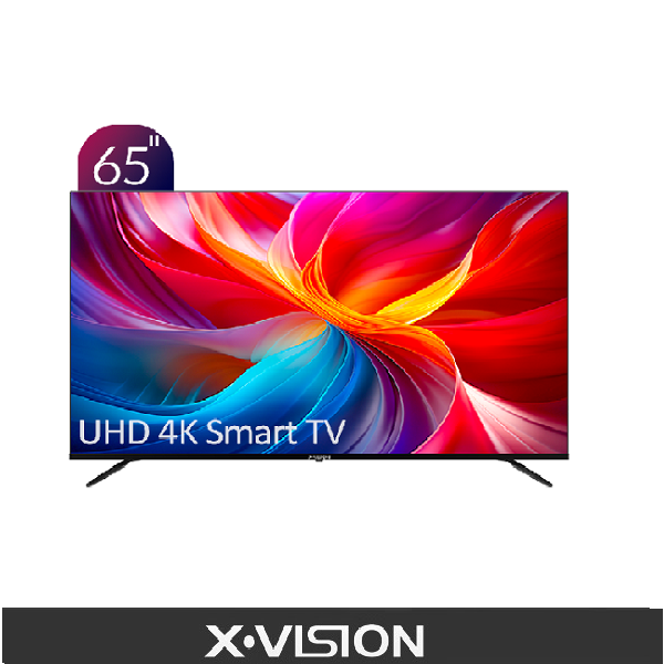 تلویزیون UHD 4K هوشمند ایکس‌ویژن سری ۶ مدل ۶۵XCU655 سایز ۶۵ اینچ