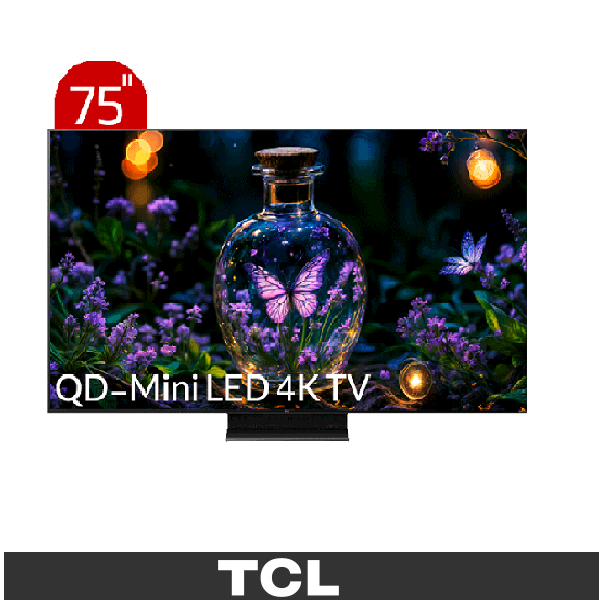تلویزیون هوشمندQD-MINI LED تی سی ال مدل ۷۵C۷۵۵ سایز ۷۵ اینچ