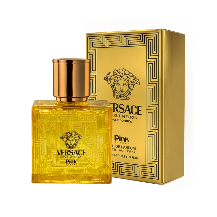 ادوپرفیوم مینیاتوری مردانه پینک ویژوآل Pink مدل ورساچه اروس انرژی Versace Eros Energy حجم 30 میلی لیتر