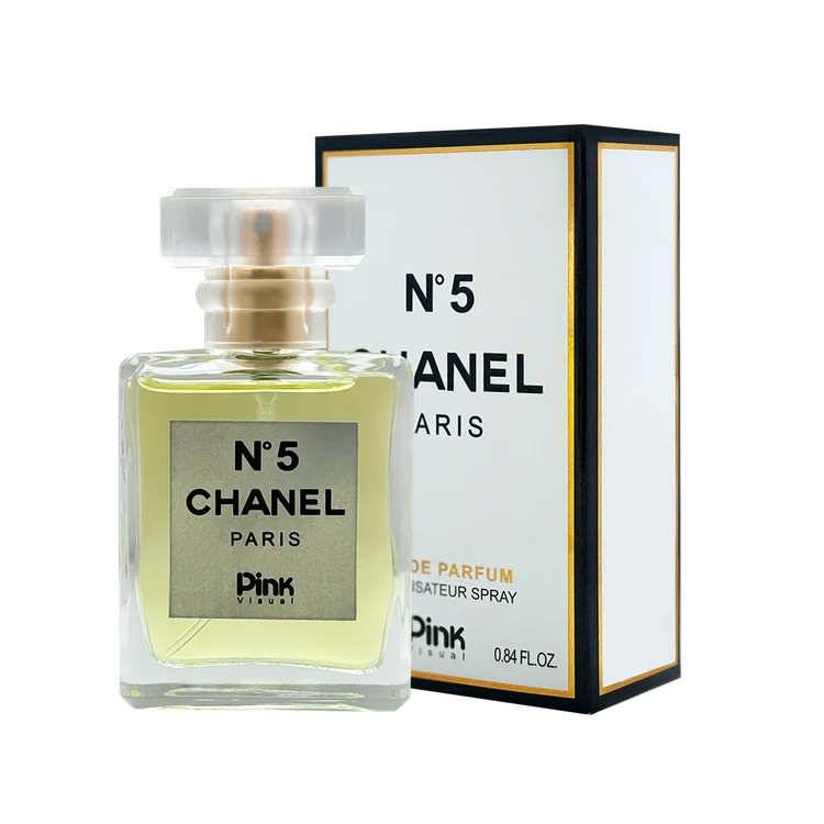 ادوپرفیوم زنانه مینیاتوری پینک ویژوآل Pink مدل شنل نامبر Chanel N°5 حجم 30 میلی لیتر – New
