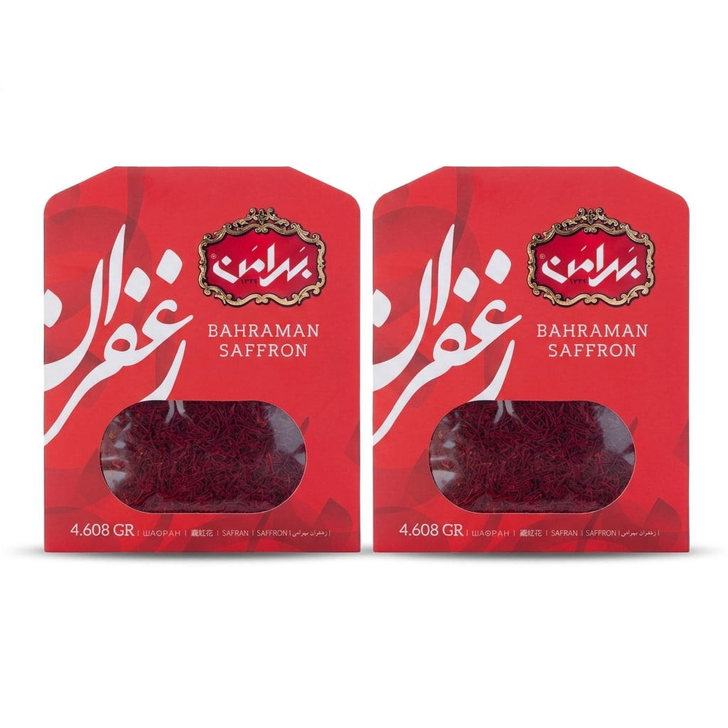 زعفران بهرامن یک مثقالی ، پک 2 عددی | ارسال رایگان — تصویر ۲