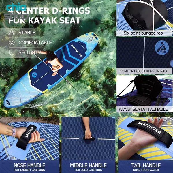 پدل برد SKATINGER مدل SKY BLUE — تصویر ۶
