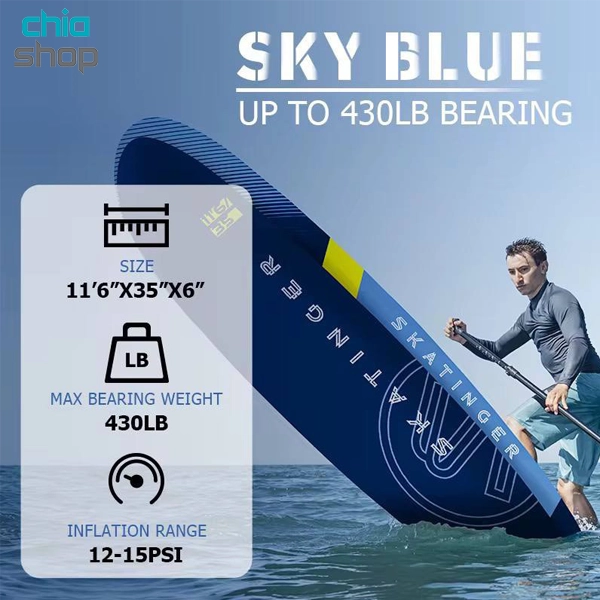 پدل برد SKATINGER مدل SKY BLUE — تصویر ۷