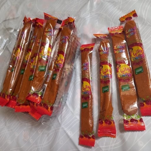 لواشک لوله ای زردالو وانیا بسته 30 عددی