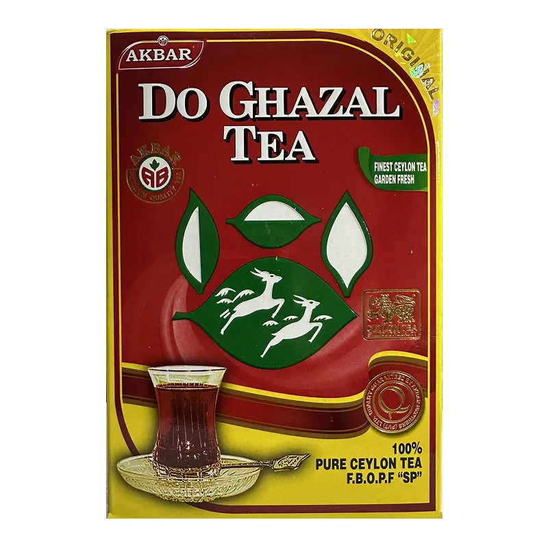 چای سیاه ساده شکسته سیلان دو غزال شیر نشان اصلی 500 گرم — تصویر ۲