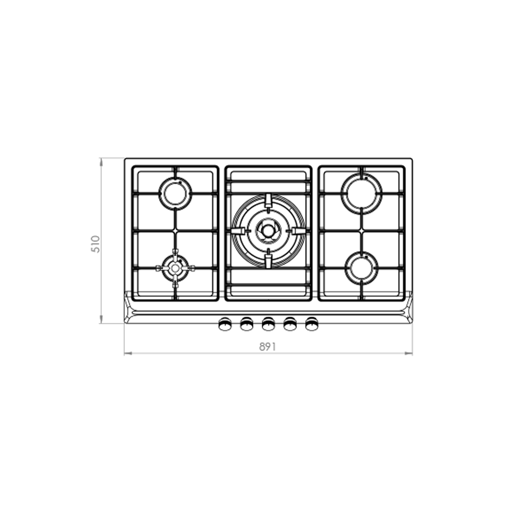 اجاق گاز صفحه ای کن مدل ISD505 — تصویر ۸