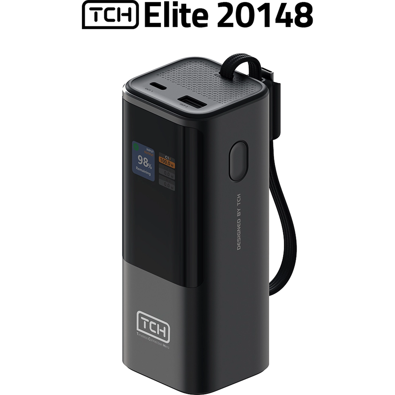 پاور بانک تی سی اچ TCH مدل Elite 20148 ظرفیت 20000 میلی آمپر 148 وات — تصویر ۳