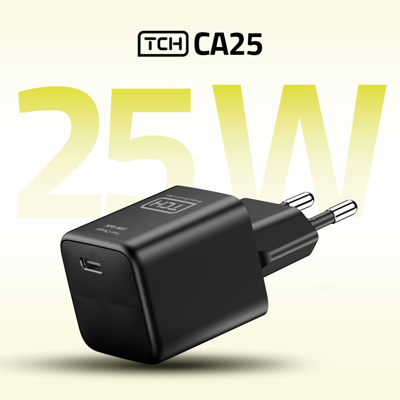 شارژر دیواری تی سی اچ TCH مدل CA25 توان 25 وات تایپ سی — تصویر ۳