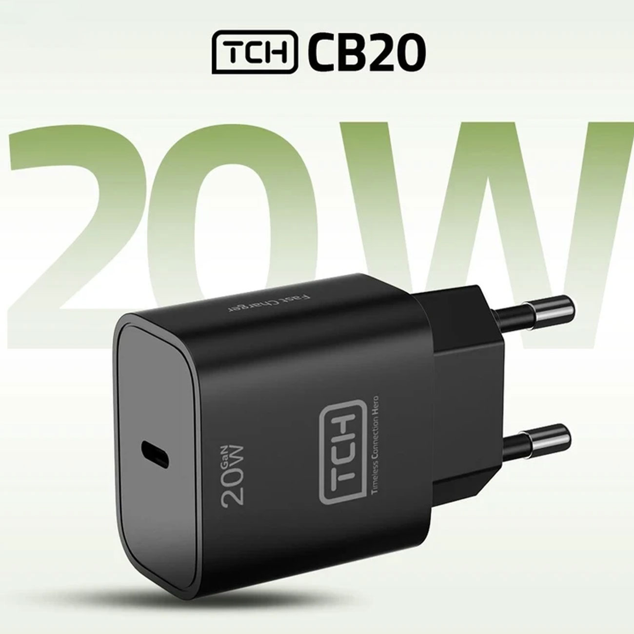 شارژر دیواری تی سی اچ TCH مدل CB20 توان 20 وات — تصویر ۳