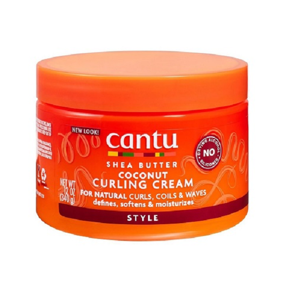 کرم مو بعد حمام شی باتر و نارگیل کنتو Cantu مدل Curling Cream وزن 340 گرم