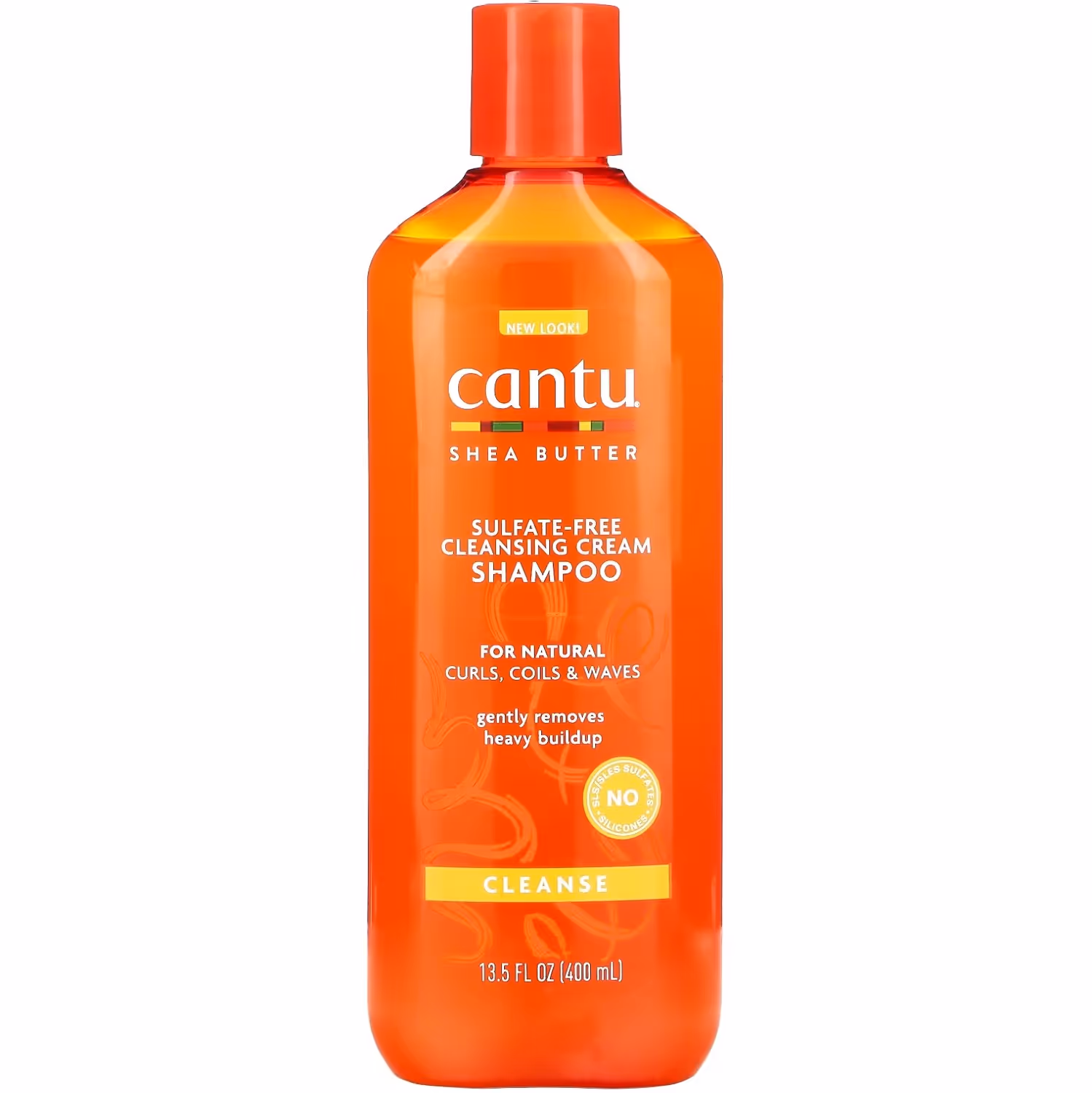 شامپو شی باتر موهای فر و مجعد کانتو Cantu Cleansing حجم 400 میلی‌لیتر — تصویر ۲