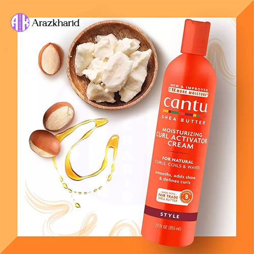 اکتیواتور کنتو Cantu Moisturizing Curl Activator Cream عصاره شی باتر حجم 355 میل — تصویر ۵