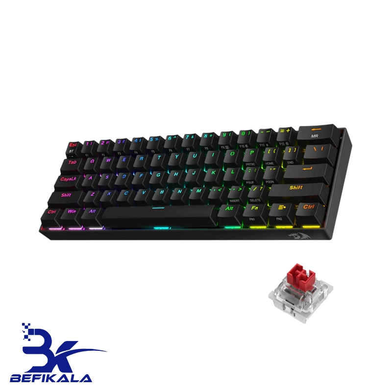 کیبورد بی‌سیم گیمینگ ردراگون مدل REDRAGON Draconic K530 Pro RGB — تصویر ۲