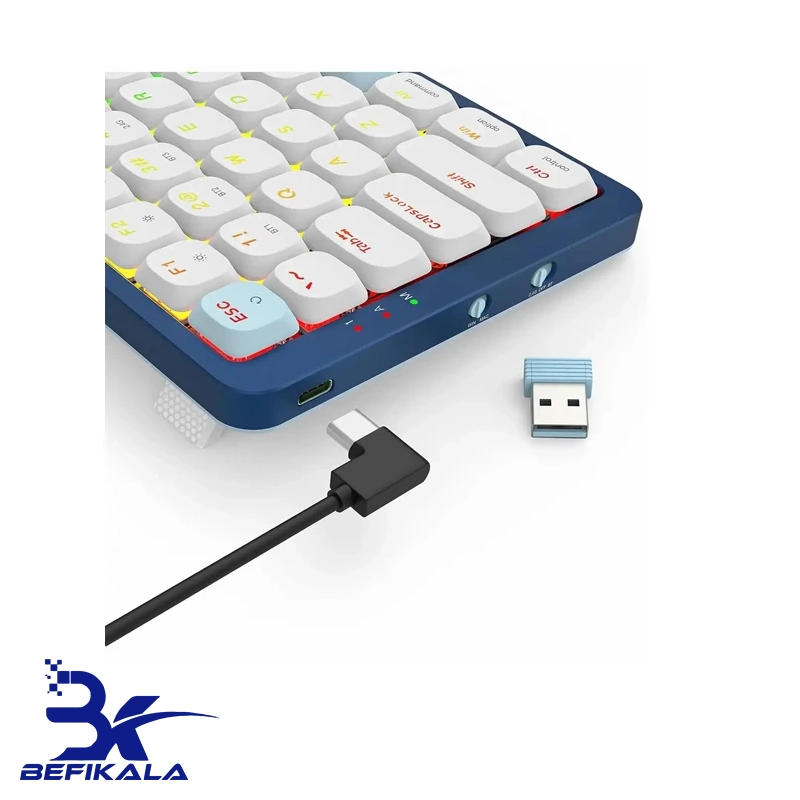 کیبورد بی سیم گیمینگ ردراگون مدل REDRAGON EVA PRO K684 WB RGB — تصویر ۳