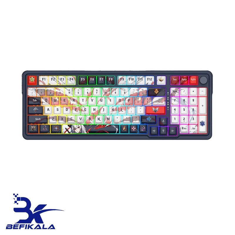 کیبورد بی سیم گیمینگ ردراگون مدل REDRAGON EISA K686 AK PRO ANIME