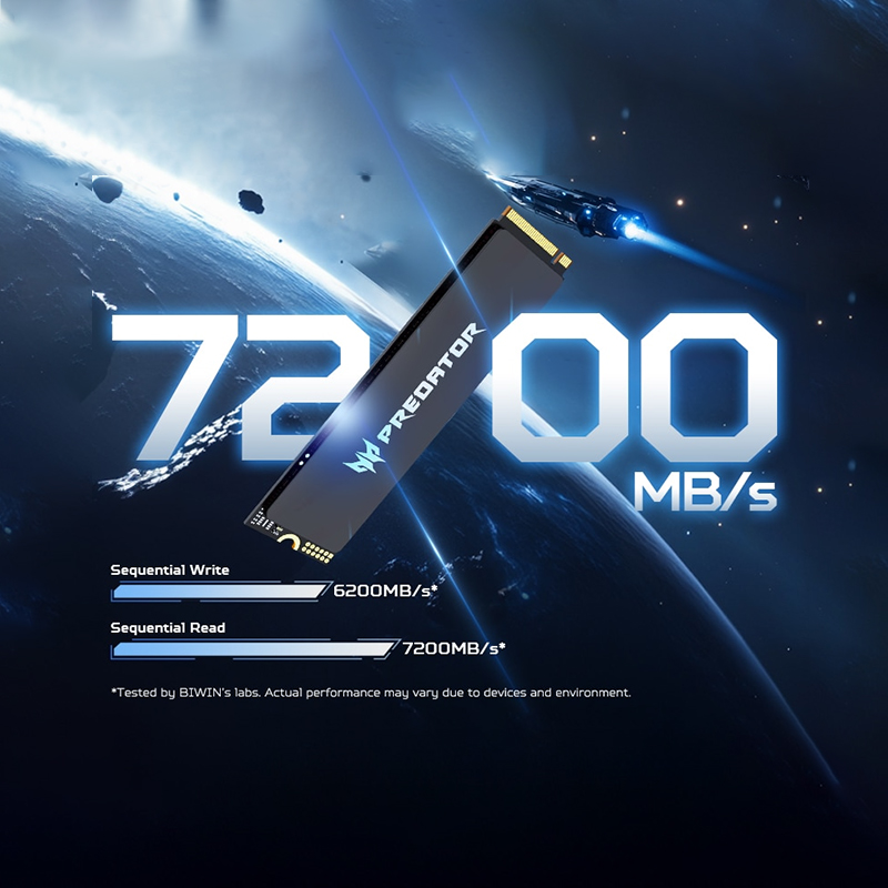 اس اس دی ایسر مدل SSD M2 1TB 4×4 PREDATOR GM6 — تصویر ۶