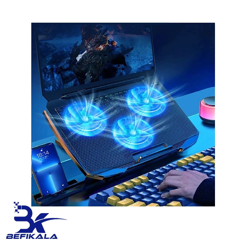 پایه خنک کننده لپ تاپ کول کلد مدل COOLCOLD F2 PLUS 3FAN — تصویر ۳