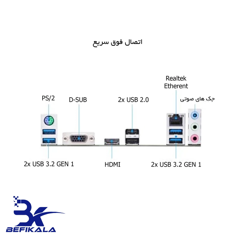 مادربرد ایسوس مدل ASUS PRIME A520 M-K — تصویر ۵