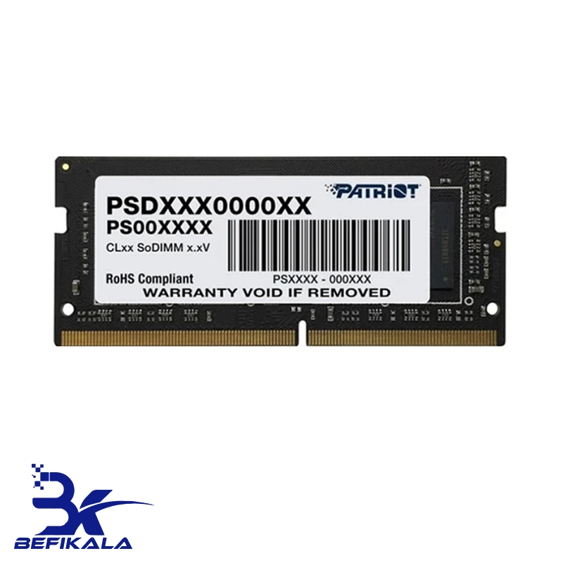 رم لپ تاپ پاتریوت ظرفیت 8 گیگابایت RAM 8GB PATRIOT 3200 DDR4 NB — تصویر ۲