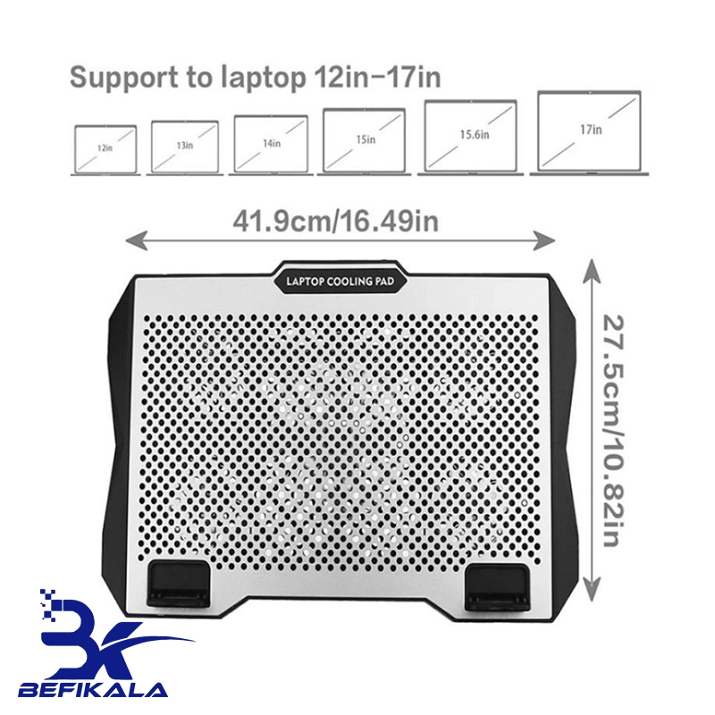 پایه خنک کننده لپ تاپ گیمینگ کول پد مدل LAPTOP COOLER Pad Gaming S601 — تصویر ۴