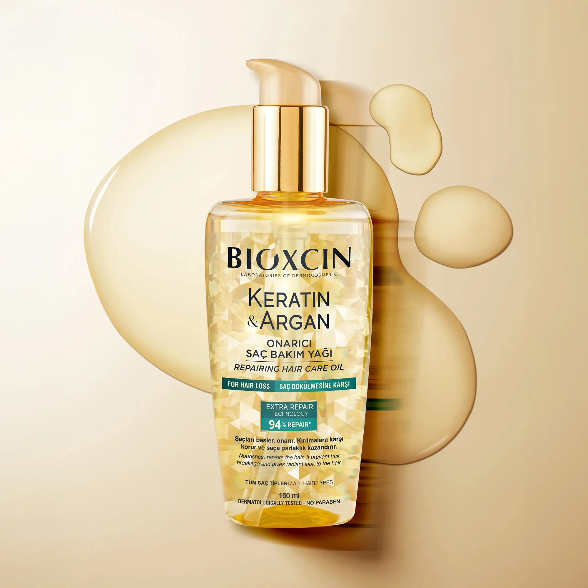 روغن کراتین و آرگان بیوکسین BIOXCIN حجم 150 میل — تصویر ۴