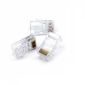 سوکت شبکه امپ Cat 6 UTP بسته 100 تایی — تصویر ۳