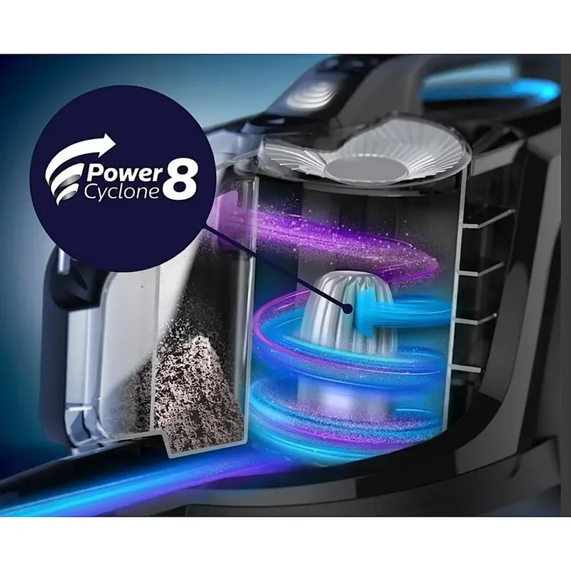 جارو برقی فیلیپس بدون کیسه ماراتون philips xb7150/07 — تصویر ۵