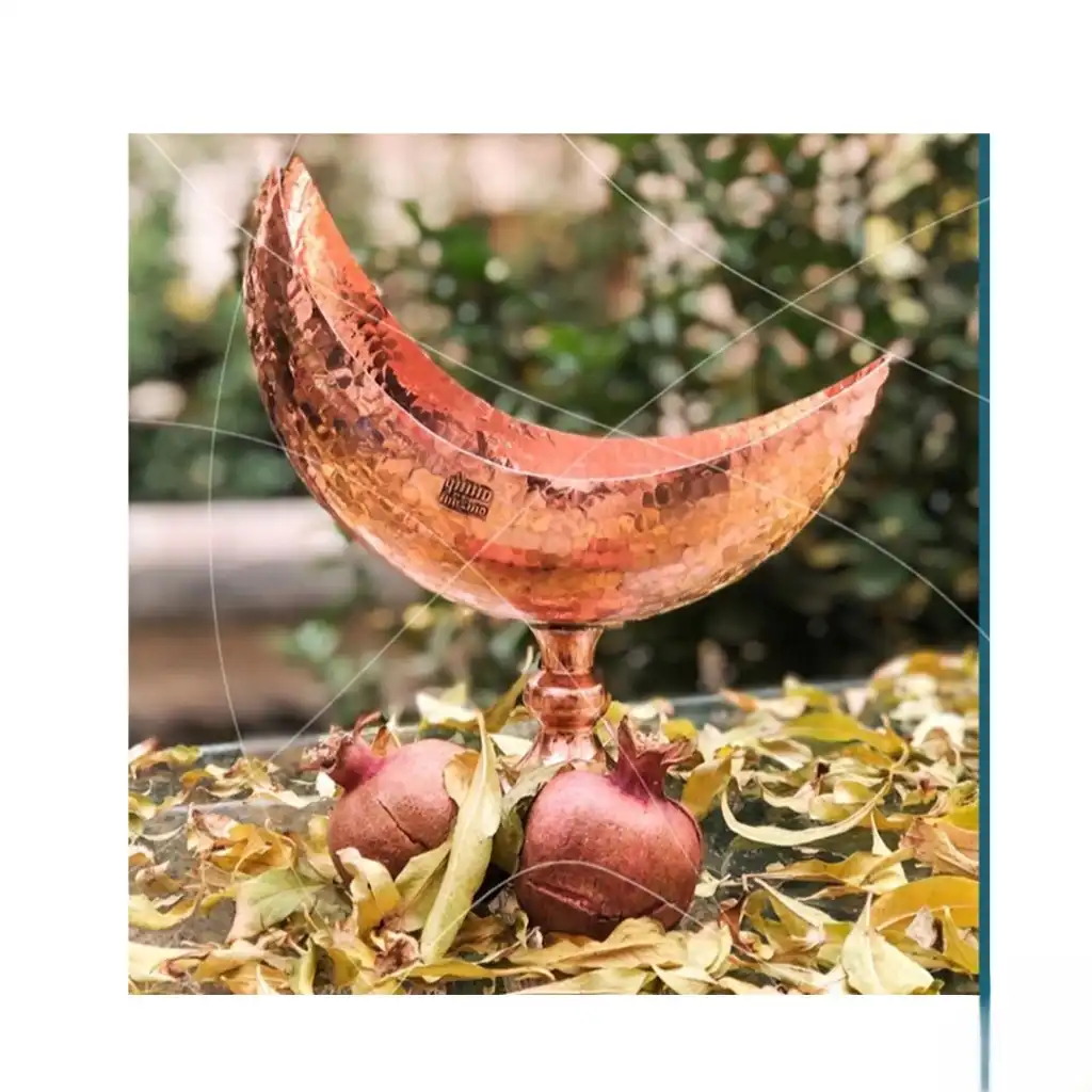 شکلات خوری مسی مدل ماه عسل — تصویر ۵