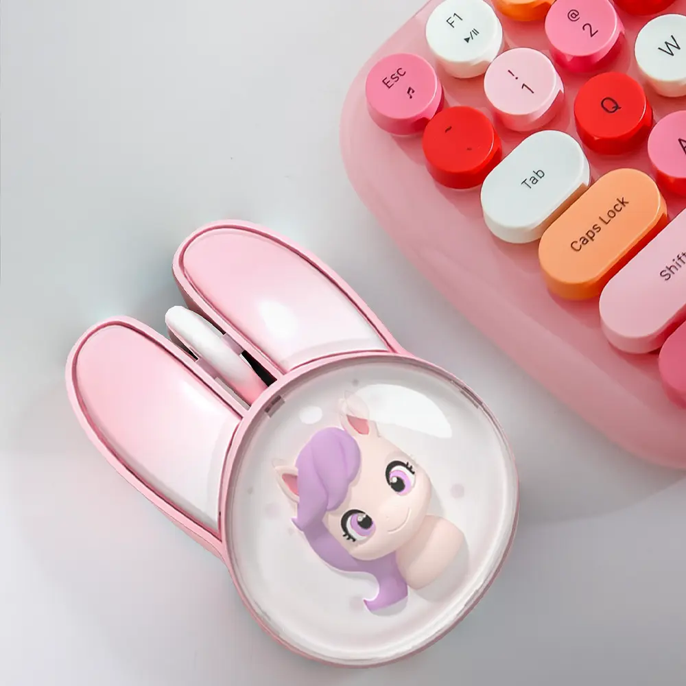ماوس بی‌سیم مافی M12 Pink — تصویر ۳