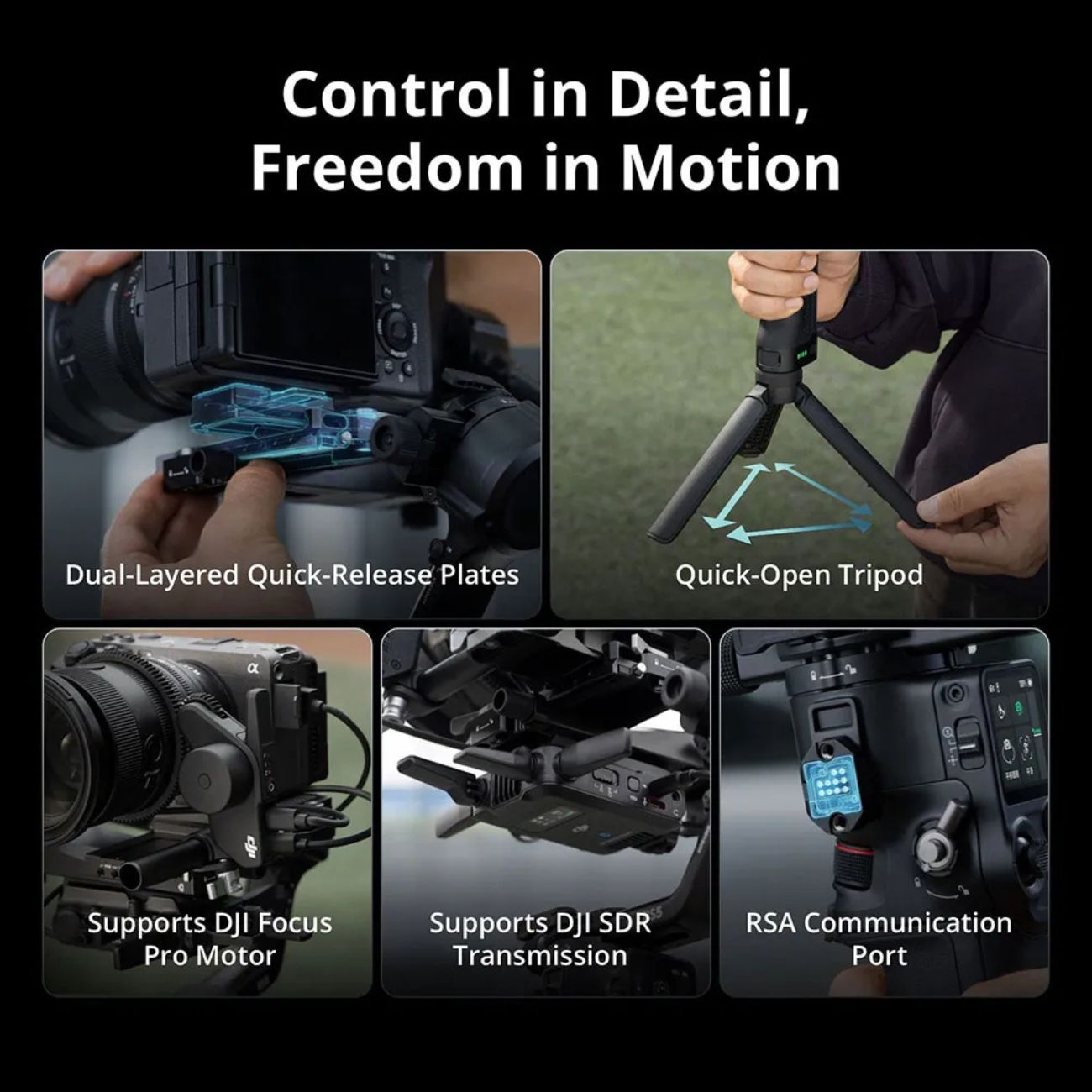 گیمبال دوربین دی جی آی DJI RS5 Gimbal Combo — تصویر ۸