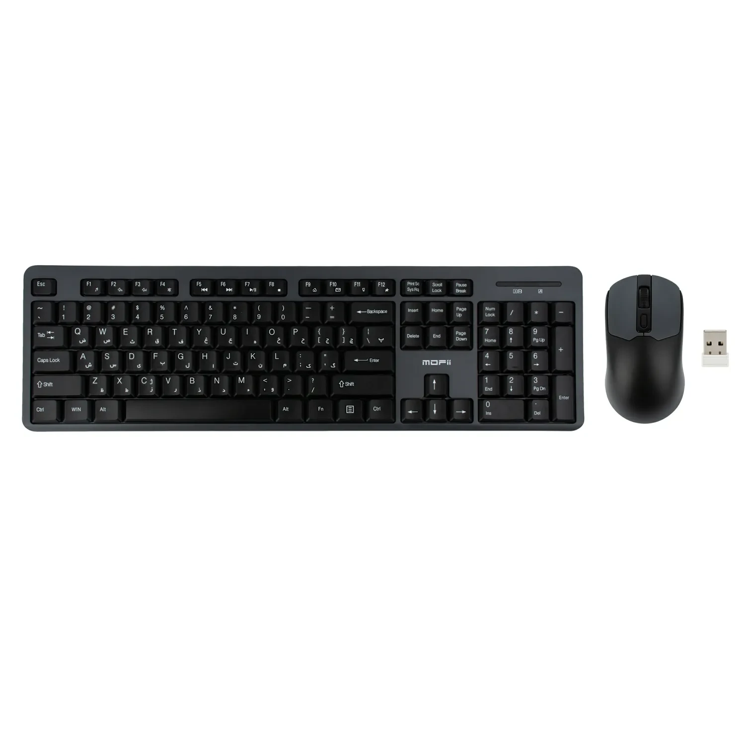 کیبورد و ماوس بی‌سیم مافی X100 Black Gray — تصویر ۴