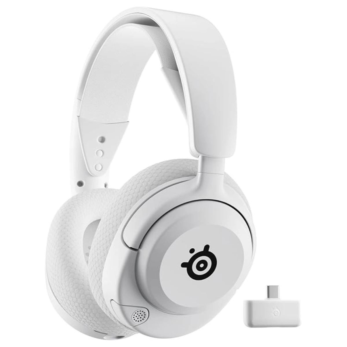 هدست گیمینگ بی‌سیم استیل سریز مدل Arctis Nova 5 Wireless White — تصویر ۲