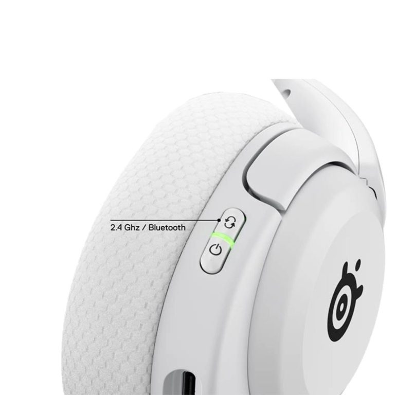 هدست گیمینگ بی‌سیم استیل سریز مدل Arctis Nova 5 Wireless White — تصویر ۳