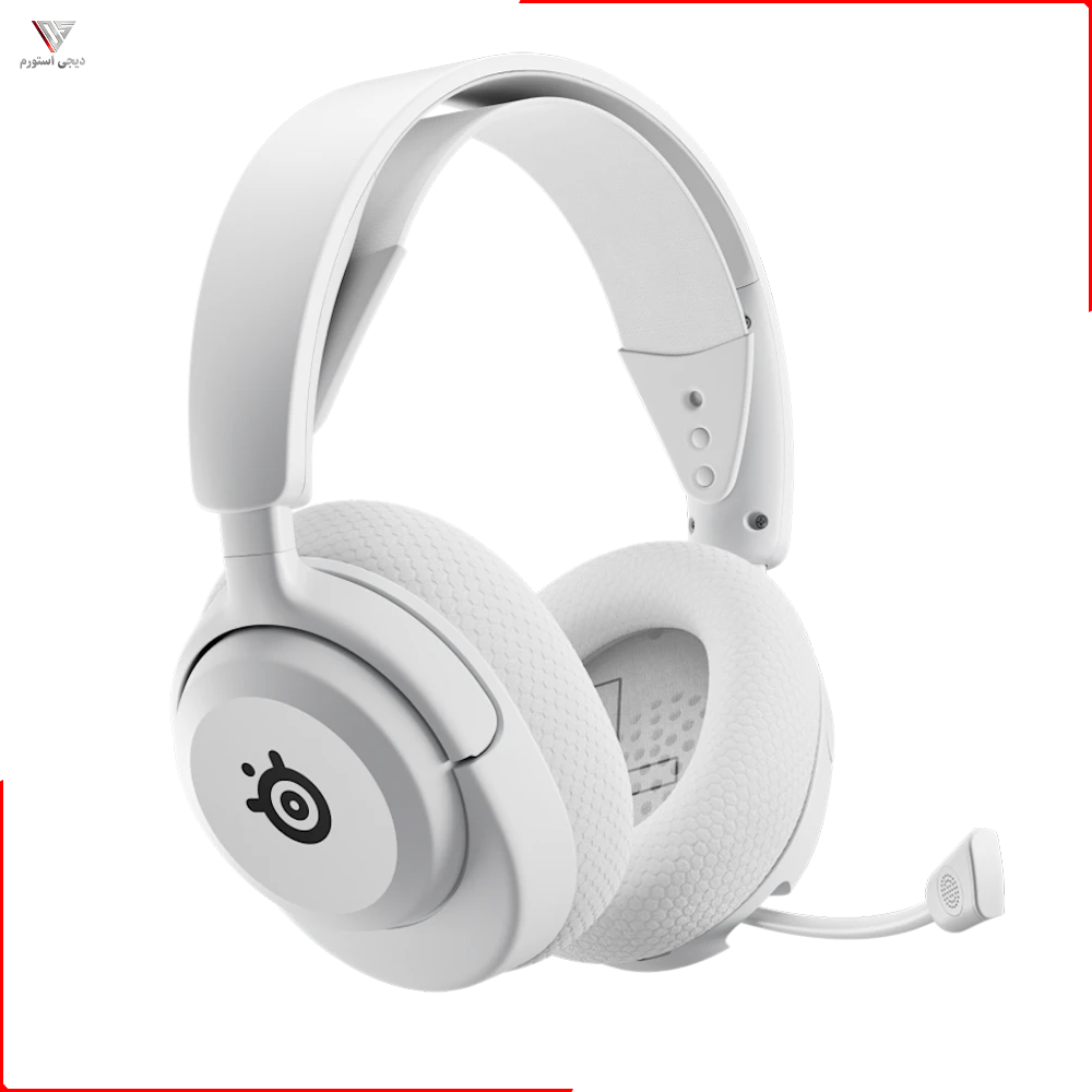 هدست گیمینگ بی‌سیم استیل سریز مدل Arctis Nova 5 Wireless White — تصویر ۸