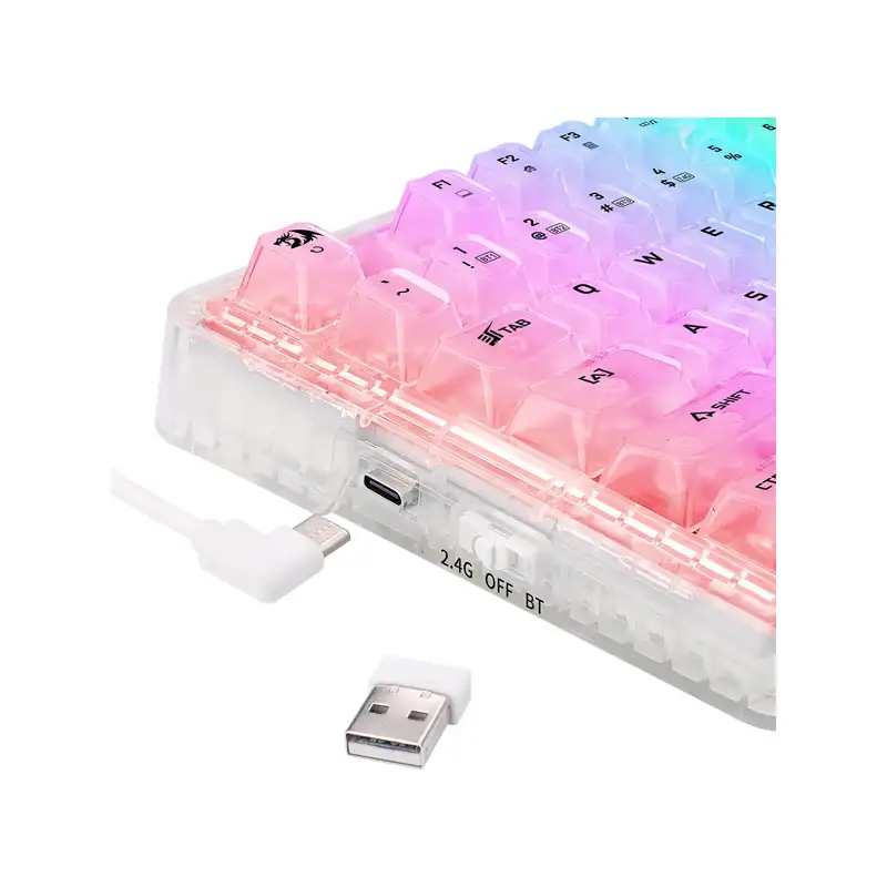 کیبورد بی سیم مکانیکال گیمینگ ردراگون ELF PRO K649 CT RGB — تصویر ۷