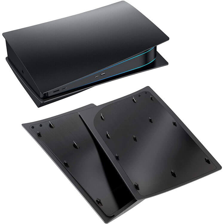 خرید کاور ps5 دیجیتال رنگ مشکی | قیمت فیس پلیت ps5 digital رنگ مشکی — تصویر ۴